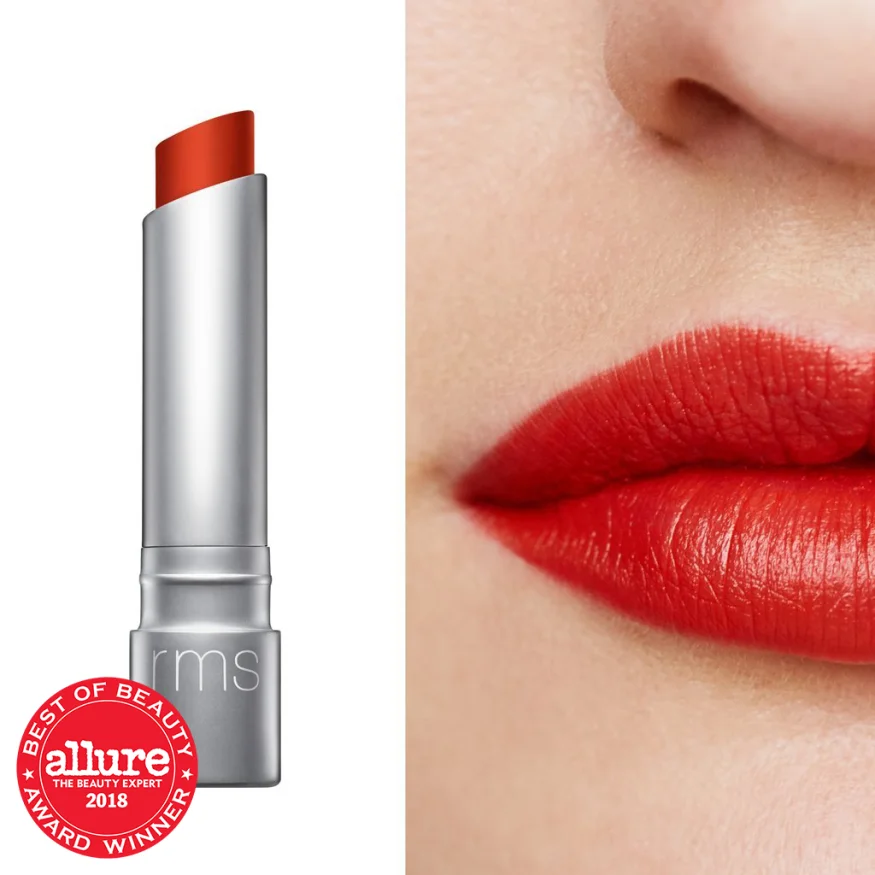 WILD WHITH DESIRE LIPSTICK. RMS RED. LABIAL RMS Beauty