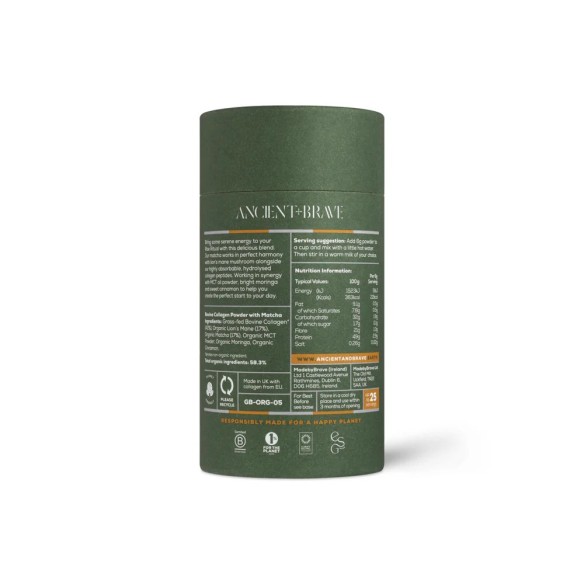 MATCHA+COLLAGEN Suplemt. en polvo. Ancient and Brave